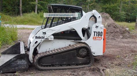 skid steer t190 right track pulls